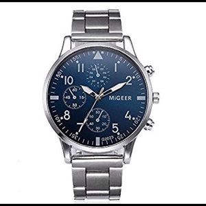Classic stainless steel watch